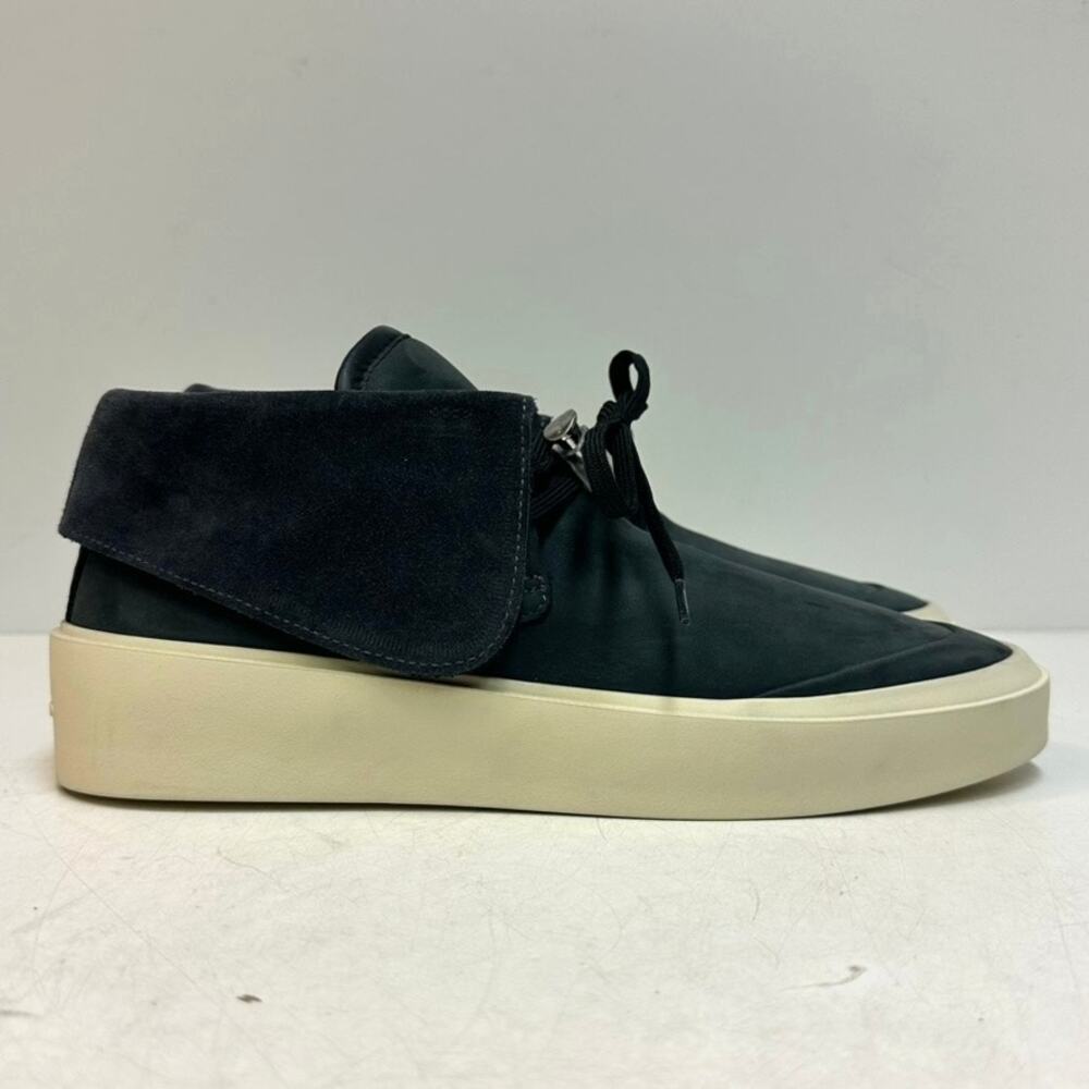 NWOT Fear of God Suede Chukka Boots Sneakers Gray Black Made in Italy EU 39 US 7